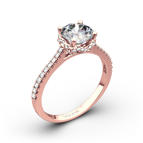 Simon G. MR2478 Caviar Diamond Engagement Ring
